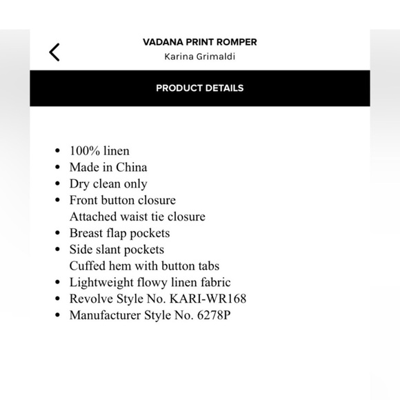 Karina Grimaldi Vadana Print Romper - Picture 12 of 12